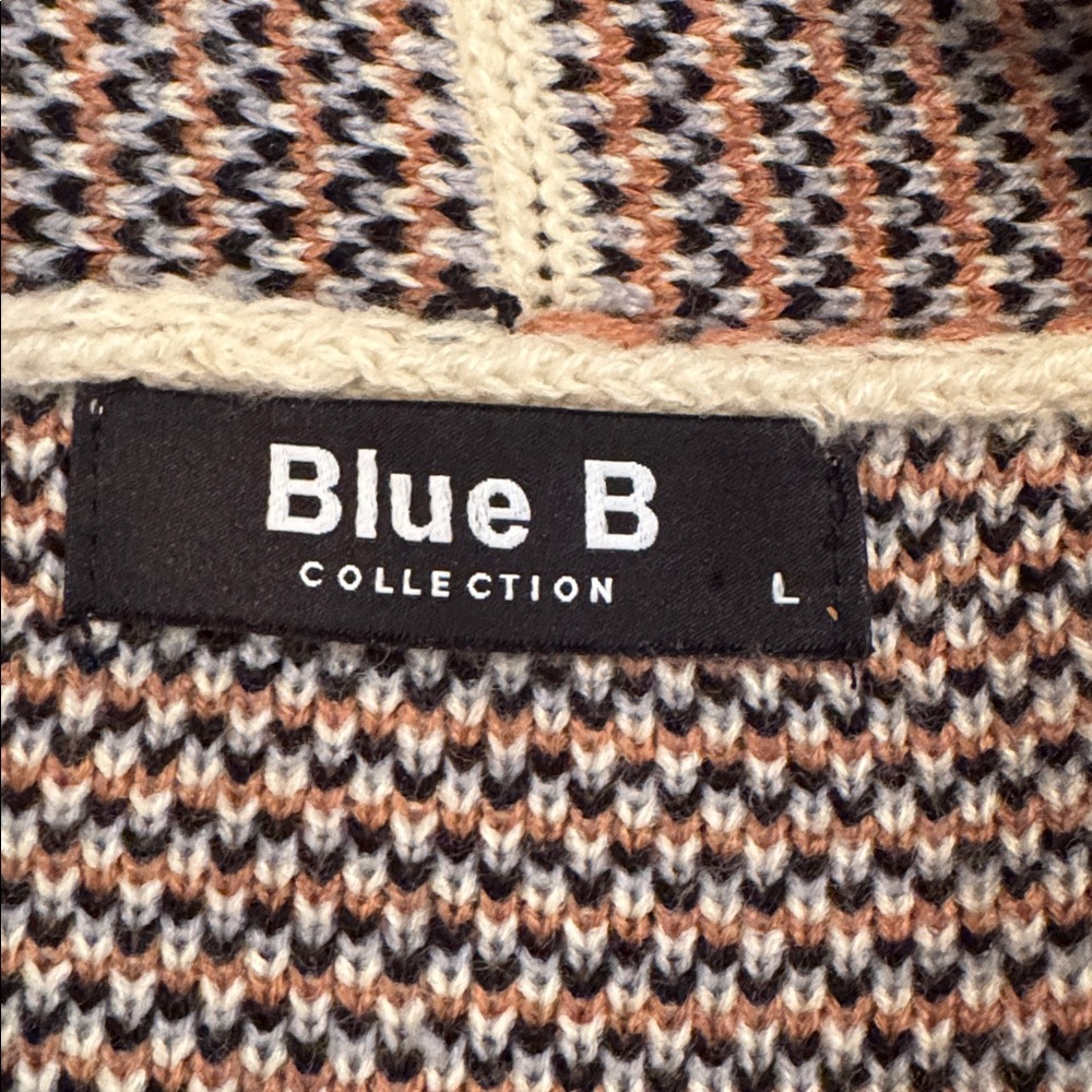 Blue B Collection Geometric Patterned Open Cardig… - image 7